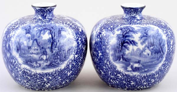 Vases pair c1920s
